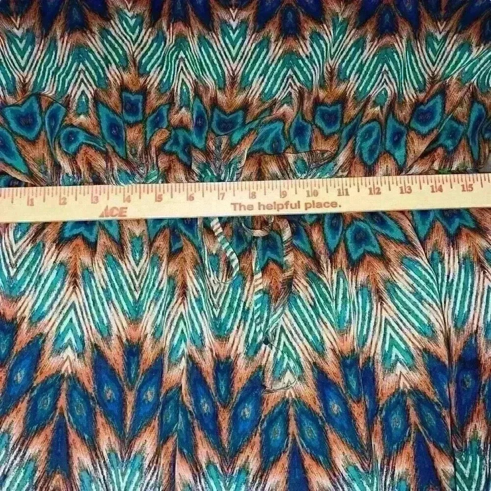 City Triangles Sun Dress Size XL Southwest Print Cruise‎ Party Evening Wear - Picture 16 of 16